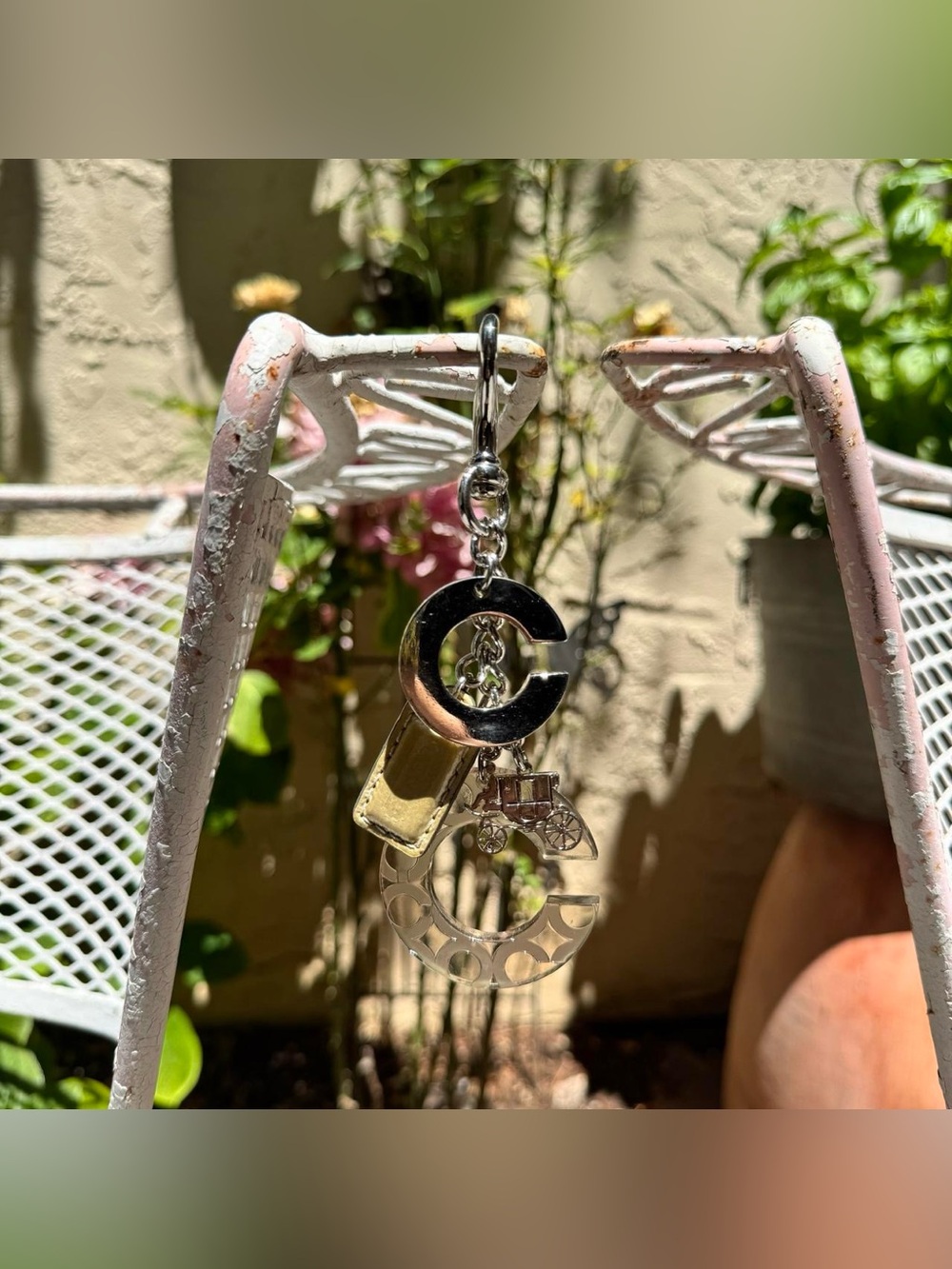Adorable Coach C Keychain